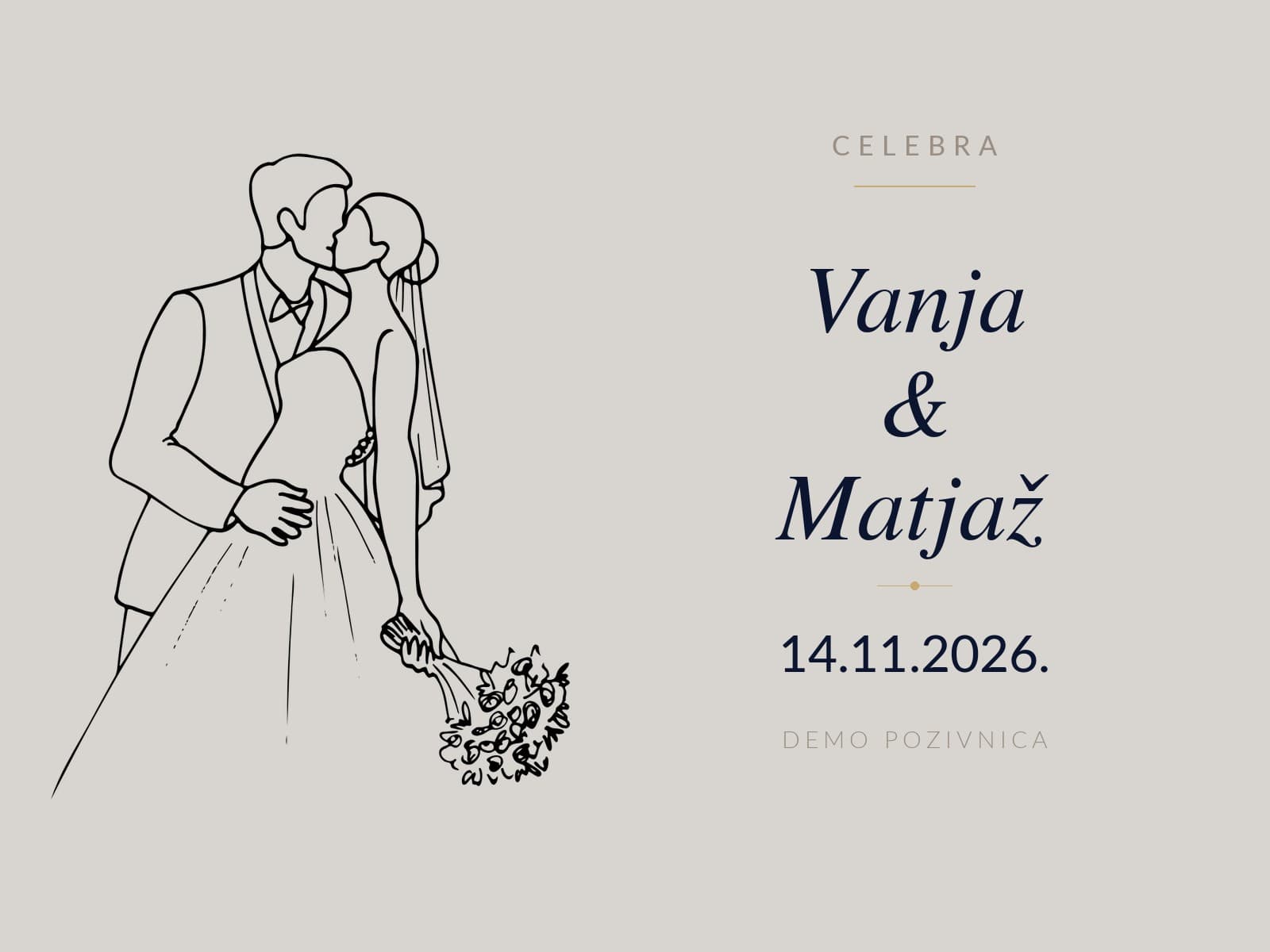 Vanja & Matjaž, pregled pozivnice