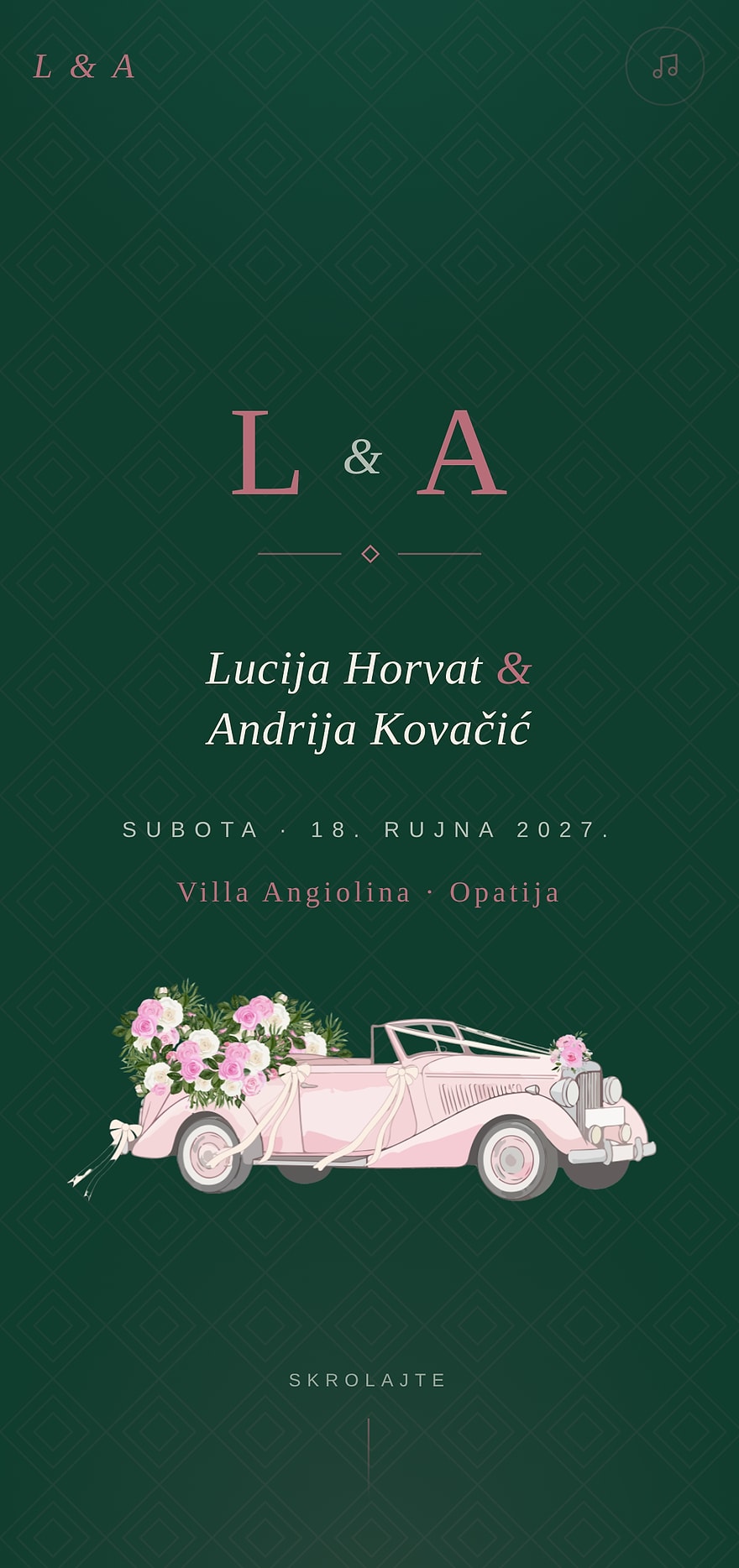 Pozivnica Lucija & Andrija